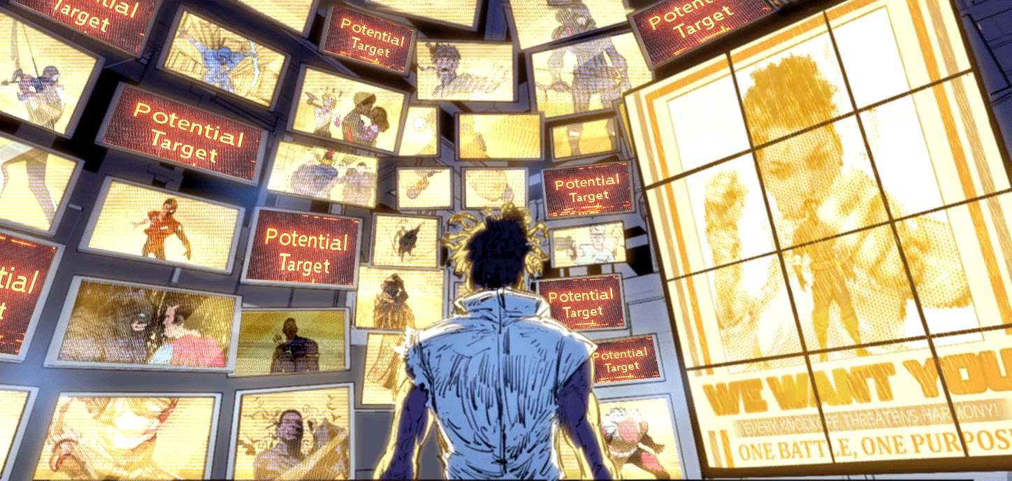 Surveillance screens background